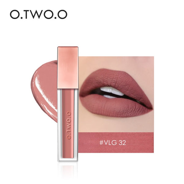 O.TWO.O 15 Colors Lip Gloss Velvet Matte Liquid Lipstick Sexy Colors Lip Paint Waterproof Long Lasting Professional Batom Makeup