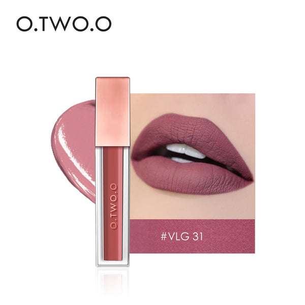 O.TWO.O 15 Colors Lip Gloss Velvet Matte Liquid Lipstick Sexy Colors Lip Paint Waterproof Long Lasting Professional Batom Makeup