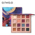 O.TWO.O 16 Colors Palette Eyeshadow Shimmer Eyeshadow Palette Matte Highlighter Eye Shadow Glitter Palette Make Up