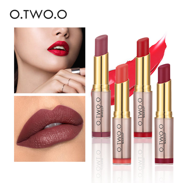 O.TWO.O 20 Colors Matte Lipsticks Waterproof Matte Lipstick Lip Sticks Cosmetic Easy to Wear Lipstick Matte Batom Maquillage