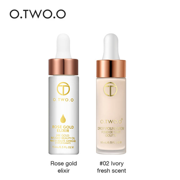 HIGH QUALITY 24k Rose Gold Elixir Skin Make Up Oil For Face Essential OiL