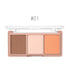 O.TWO.O 3 Colors Highlighter Blusher Powder Palette Face Contour Powder Highlighter Blusher Bronzer Makeup Foundation Powder