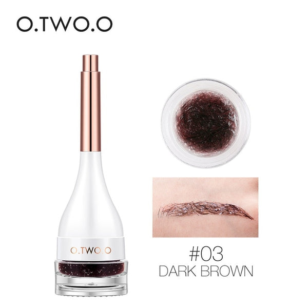 O.TWO.O 3D Eyebrow Extensions Long Lasting Gel Fiber Waterproof Eyebrows Increase Cream Building Brow Hair With Eyebrow Brush