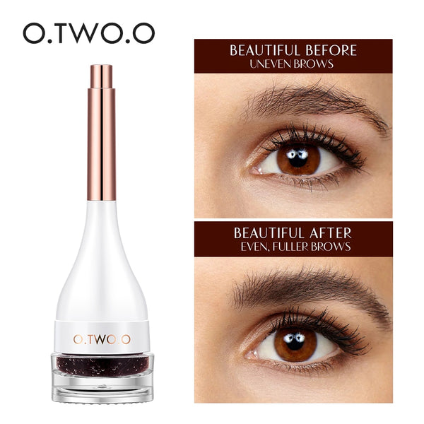 O.TWO.O 3D Eyebrow Extensions Long Lasting Gel Fiber Waterproof Eyebrows Increase Cream Building Brow Hair With Eyebrow Brush