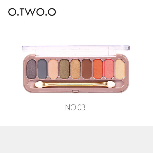 HOT 9 Colors Palette Eyeshadow With Brush Make Up Eye Shadow Matte Makeup Long Lasting