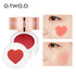 O.TWO.O Air Cushion Blusher Folding Heart Shape Shimmer Blush Rouge 4 Colors Easy To Wear Natural Face Contour Make Up