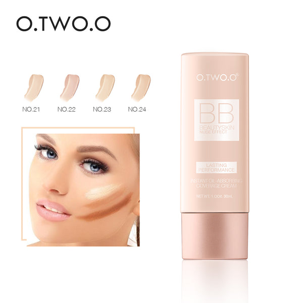 O.TWO.O BB Cream Concealer Moisturizing Foundation Makeup Bare Whitening Oil Control Face Beauty Makeup 30ml Liquid Foundation