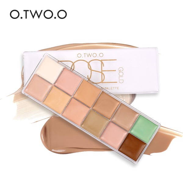 O.TWO.O  Big Cover Face Concealer Cream Pro Contour Makeup Foudantion Cream 12Colors Platte Concealer