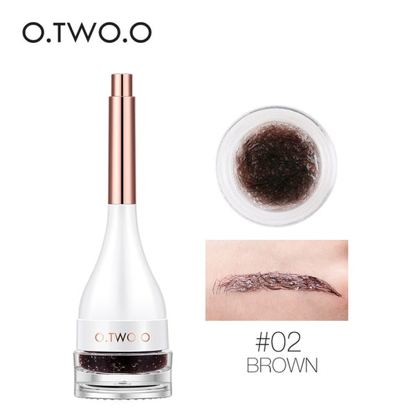 Eyebrow Gel Create Eyebrows Hair 3D Make Up Fiber Waterproof Long-Lasting Eye Brow With Brush
