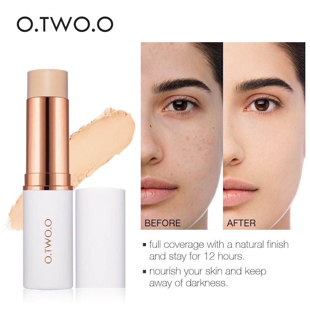 Face Foundation Stick Makeup Matte Effect 6 Color Waterproof Long Lasting Concealer Face Contour Cosmetic