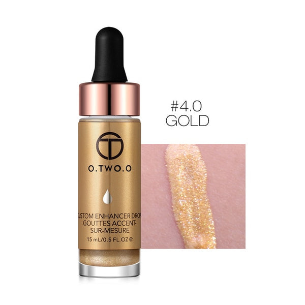 O.TWO.O Liquid Highlighter Contouring Make Up Natural Glow Enhancer Highlighting Lotion Brighten Shimmer 3D Highlighters 15ml