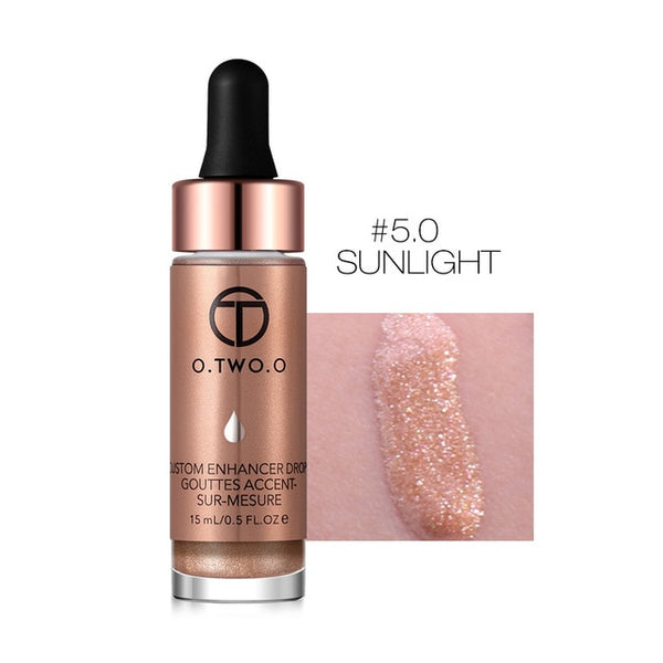 HIGH QUALITY Liquid Highlighter Contouring Make Up Natural Glow Enhancer Highlighting Lotion Brighten Shimmer 3D Highlighters 15ml
