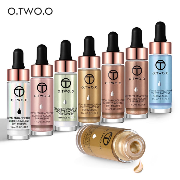 HIGH QUALITY Liquid Highlighter Contouring Make Up Natural Glow Enhancer Highlighting Lotion Brighten Shimmer 3D Highlighters 15ml