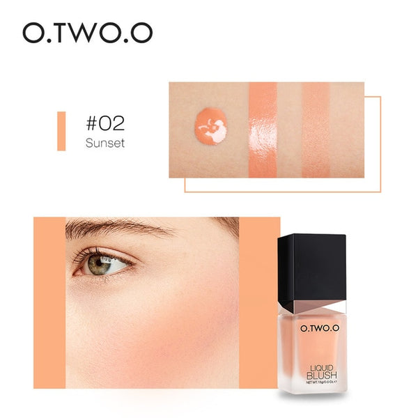 Makeup Liquid Blusher Sleek Silky Paleta De Blush Color Lasts Long 4 Color Natural Cheek Blush Face Contour Make Up