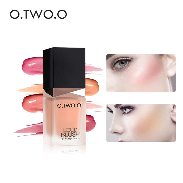 Makeup Liquid Blusher Sleek Silky Paleta De Blush Color Lasts Long 4 Color Natural Cheek Blush Face Contour Make Up