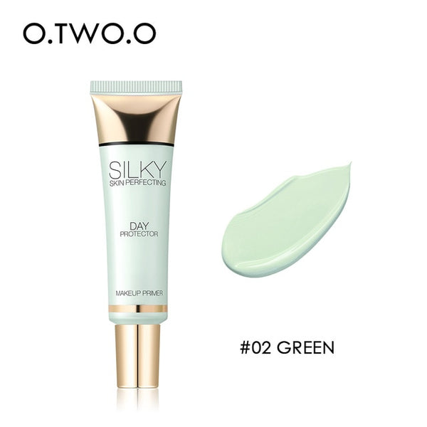 O.TWO.O Makeup Primer Brighten Even Skin Tone Concealer Invisible Pores Moisturzing Long Lasting Oil Control Make Up Base 25ml