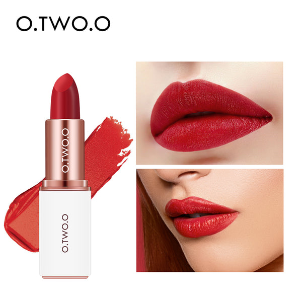 O.TWO.O Matte Lipstick Velvet 12 Colors Waterproof Long Lasting Lipsticks Lip Pigment Makeup Smooth Lips Make Up rouge a levre