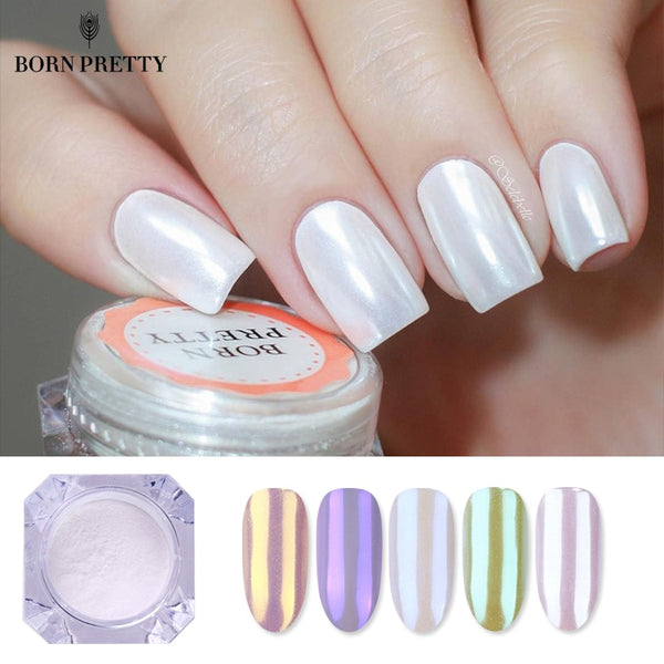 Pearl Nail Glitter Powder Shiny Mirror Matte Shimmer Pigment Powder Dust 1g Manicure Nail Art Decoration