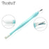 Pooypoot 1 pièces Fourche de Peau Morte Tondeuse Couteau À Éplucher Cuticule Remover Outil D'art des Ongles Femmes Manucure Outil De Maquillage des Ongles Couleur Aléatoire