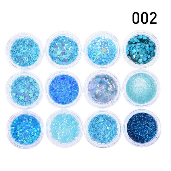 Pooypoot corps paillettes adhésif visage corps Nail Art autocollants cristal paillettes bijoux Festival partie œil tatouage paillettes ensemble 8 couleurs