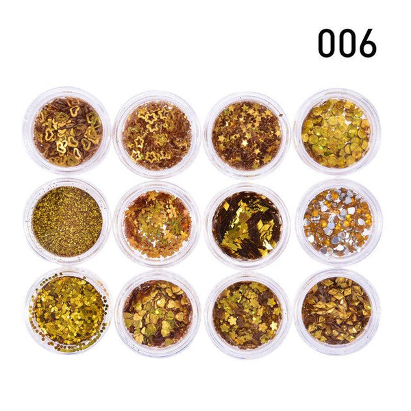 Pooypoot corps paillettes adhésif visage corps Nail Art autocollants cristal paillettes bijoux Festival partie œil tatouage paillettes ensemble 8 couleurs