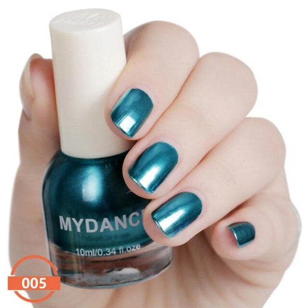 Professionnel De Haute Qualité Ongles Polish10ml Flux Or Miroir Chrome Effet Longue durée Vernis À Ongles Feuille Ongles Art Paillettes Maquillage