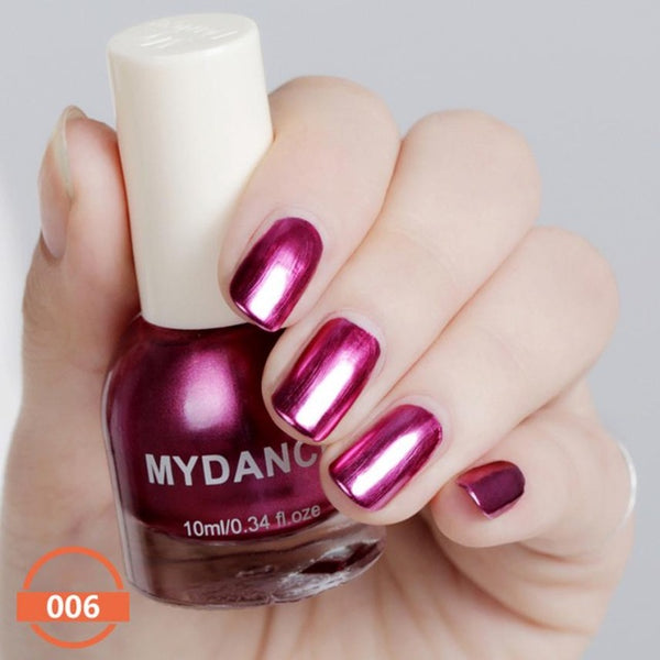 Professionnel De Haute Qualité Ongles Polish10ml Flux Or Miroir Chrome Effet Longue durée Vernis À Ongles Feuille Ongles Art Paillettes Maquillage