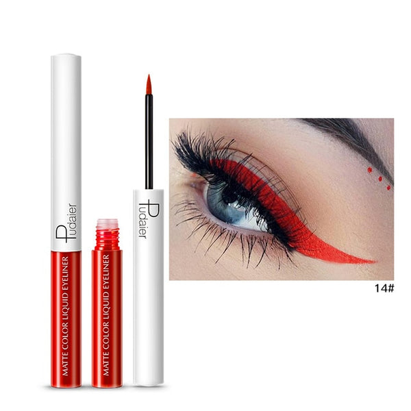 1PC 15 Colors Matte Liquid Eyeliner Eye Liner Eyeshadow Pencil Waterproof Makeup Long Lasting