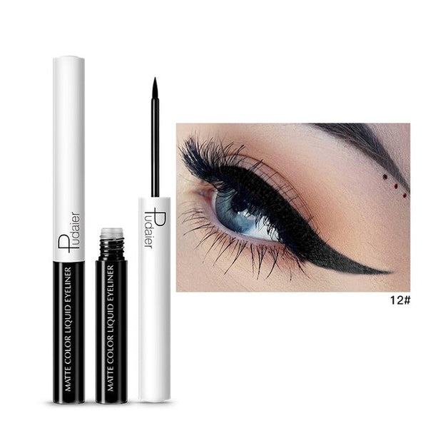 Pudaier 1PC 15 Colors Matte Liquid Eyeliner Eye Liner Eyeshadow Pencil Waterproof Makeup Long Lasting Beauty Cosmetics