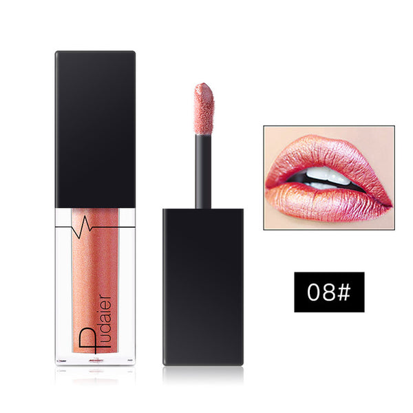 HOT 24Colors Metallic Lip Gloss Waterproof