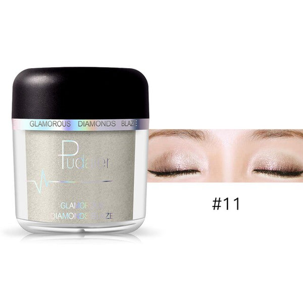 HOT 28Colors Loose Pigment Eyeshadow Eye Shadow Glitter Gold