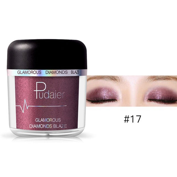 HOT 28Colors Loose Pigment Eyeshadow Eye Shadow Glitter Gold