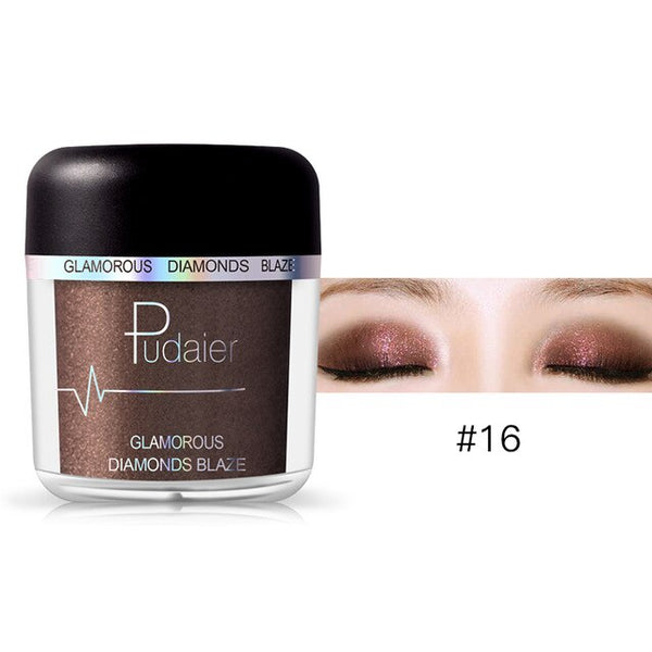 HOT 28Colors Loose Pigment Eyeshadow Eye Shadow Glitter Gold