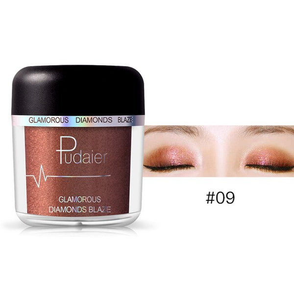 HOT 28Colors Loose Pigment Eyeshadow Eye Shadow Glitter Gold
