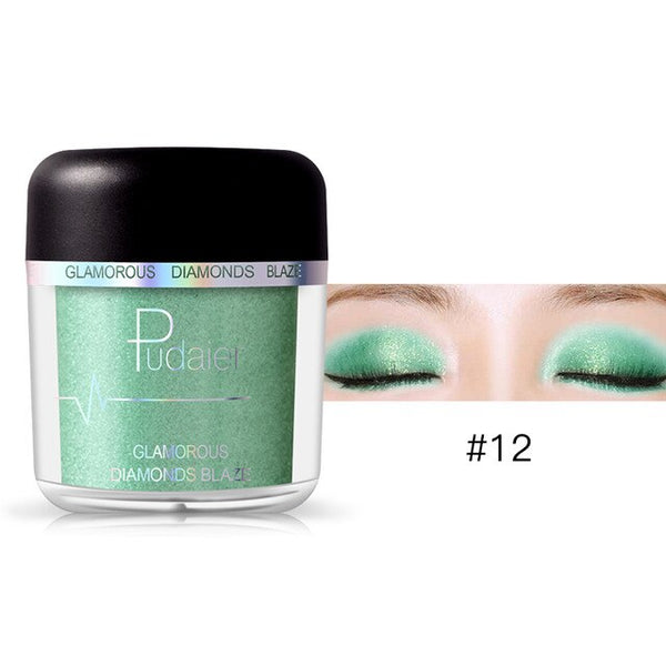 HOT 28Colors Loose Pigment Eyeshadow Eye Shadow Glitter Gold