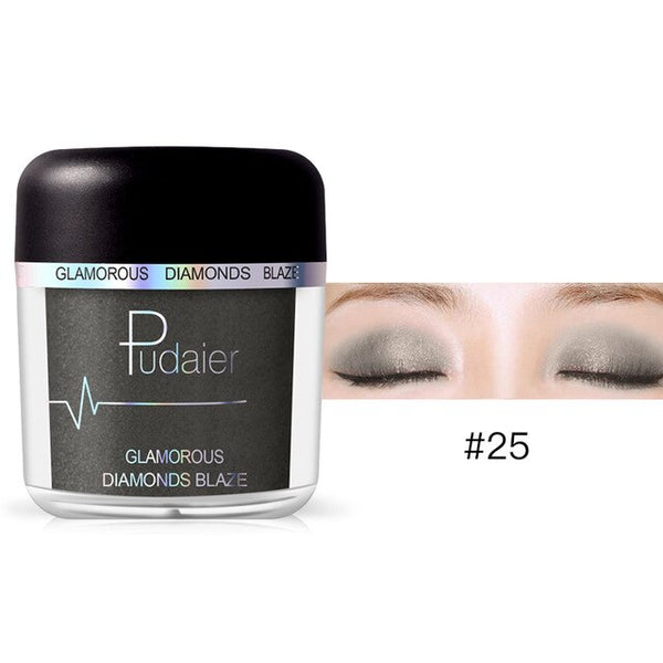 HOT 28Colors Loose Pigment Eyeshadow Eye Shadow Glitter Gold