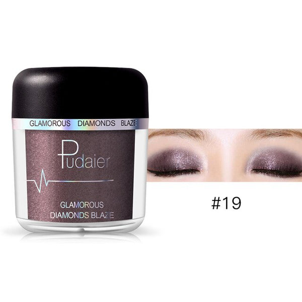HOT 28Colors Loose Pigment Eyeshadow Eye Shadow Glitter Gold