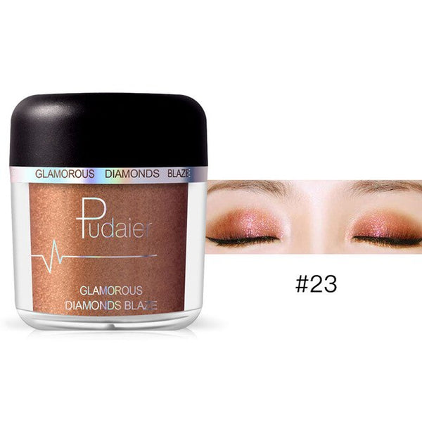 HOT 28Colors Loose Pigment Eyeshadow Eye Shadow Glitter Gold