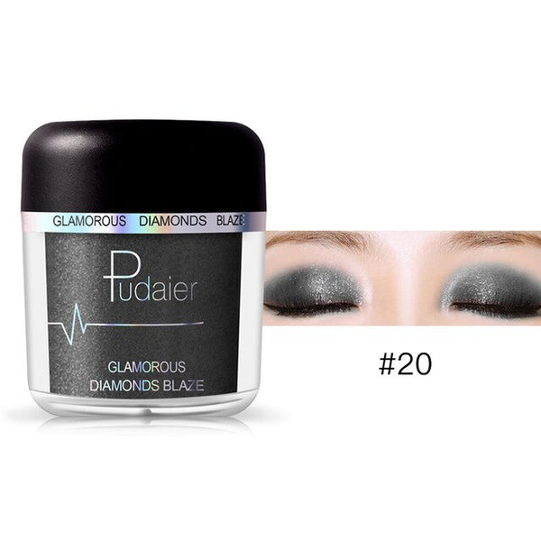 HOT 28Colors Loose Pigment Eyeshadow Eye Shadow Glitter Gold
