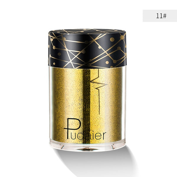 New 30colors Glitter Eyeshadow Pigment Powder Face Lip Nail Makeup Multipurpose Glue-Free Eye shadow