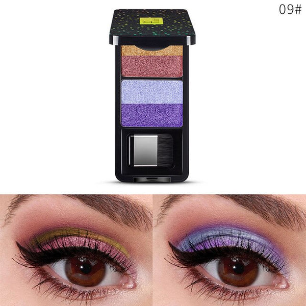 NEW Small Brush Eye Shadow Box with Mirror Palette Eyeshadow 9Colors