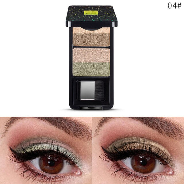 NEW Small Brush Eye Shadow Box with Mirror Palette Eyeshadow 9Colors