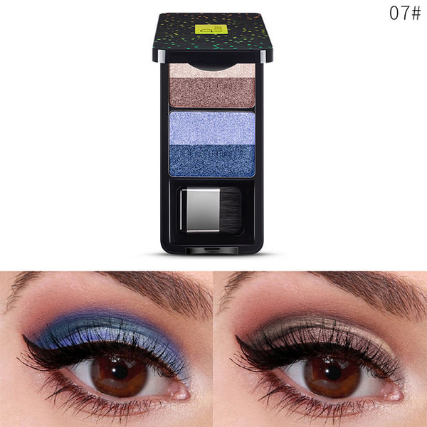 NEW Small Brush Eye Shadow Box with Mirror Palette Eyeshadow 9Colors