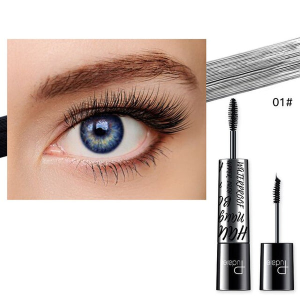 Double Head 4d Fiber Liquid Lash Extensions Mascara Waterproof Makeup Long Lasting 3Colors