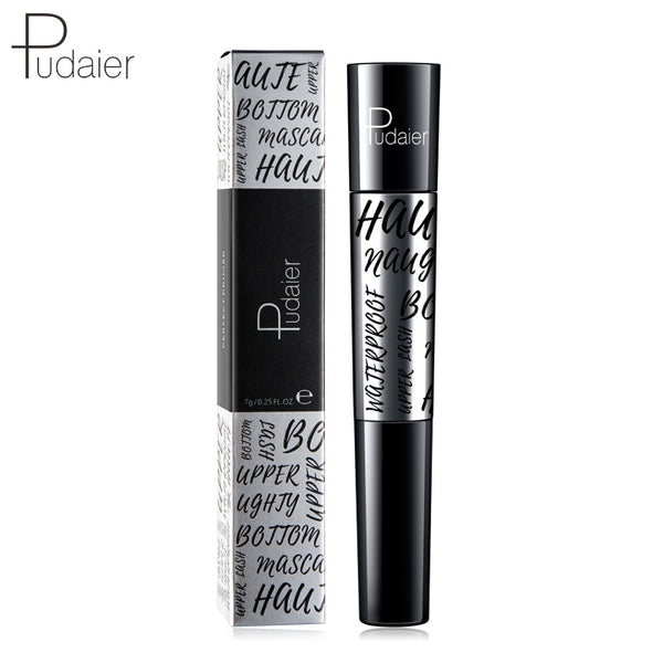 Double Head 4d Fiber Liquid Lash Extensions Mascara Waterproof Makeup Long Lasting 3Colors
