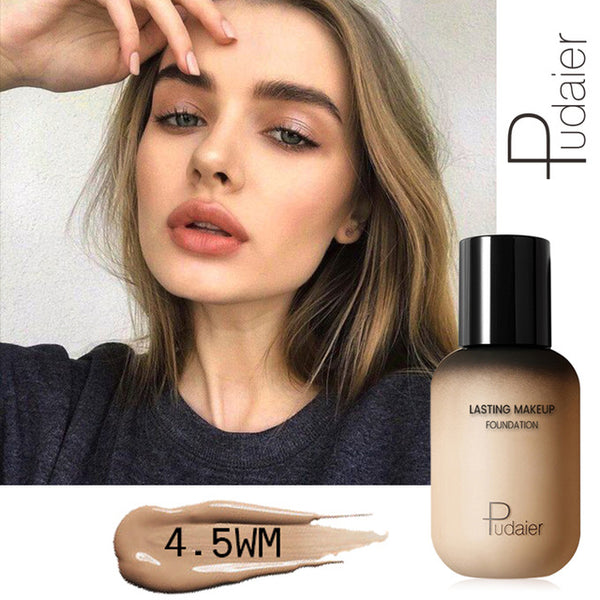 Pudaier 40ml Matte Makeup Foundation Cream for Face Professional Concealing Make up Tonal Base high coverage Liquid long-lasting