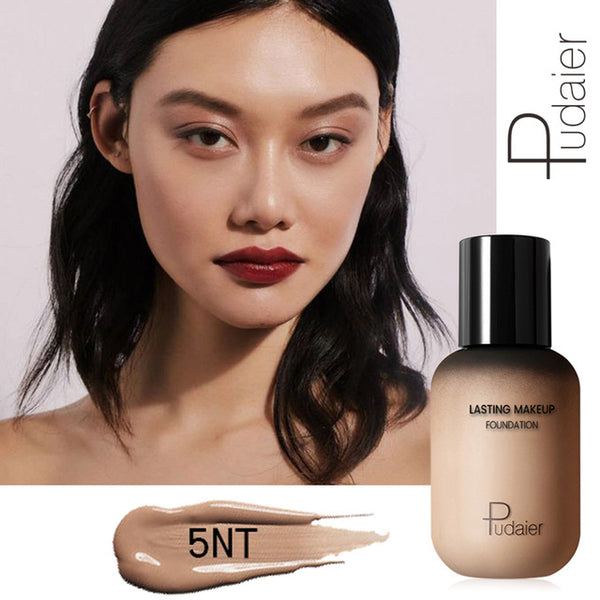 Pudaier 40ml Matte Makeup Foundation Cream for Face Professional Concealing Make up Tonal Base high coverage Liquid long-lasting