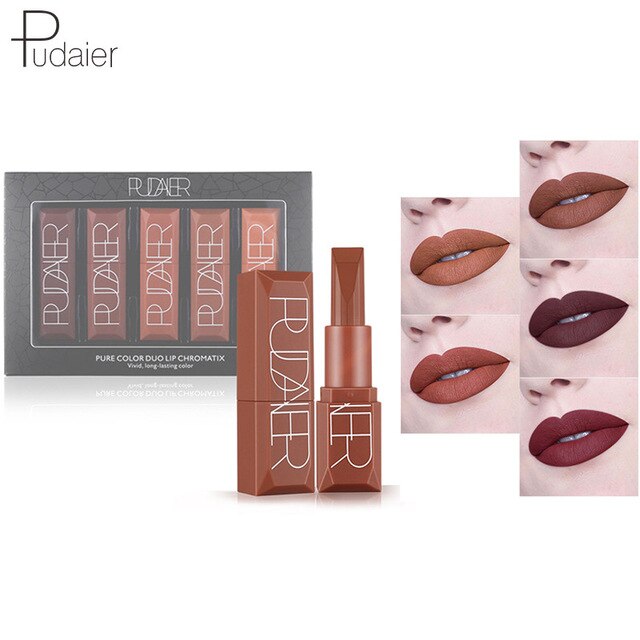 5 Colors Waterproof Lipstick Long Lasting Makeup Cosmetics Matte