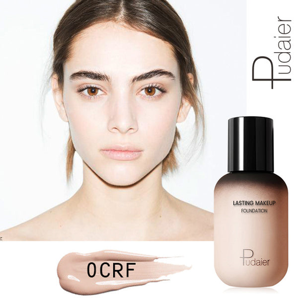 Pudaier Professional Face Foundation Makeup Full Coverage Liquid Foundation Cream Matte Foundation Base Face Concealer Cosmetic
