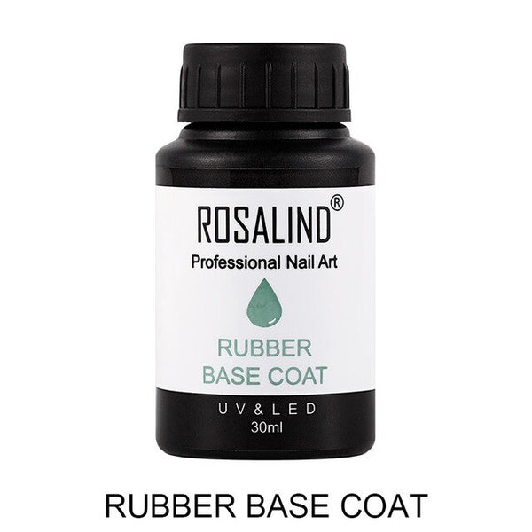 NEW  15ml & 30ml Rubber Nail Polish Base & Top Coat Nail Art Gel